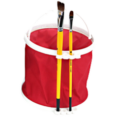 Avern 帆布可折疊藝術水桶, 紅色的