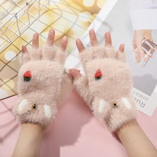 PEONIST 女性用暖手露指半截手套