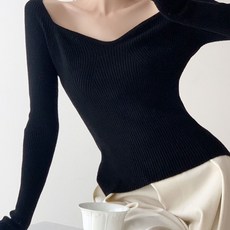 I'M MONG 女士一字領羅紋針織衫 Gliss