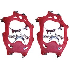 MONCROSS SWITZERLAND 1000 13爪不鏽鋼鏈條冰爪 + 硬殼收納盒套組, 紅色