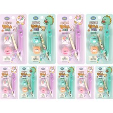 Pinkfoot 公仔造型圓規組2款 各5入, 1組