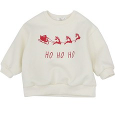 bebe nine 孩童圖案印花刷絨長袖衛衣