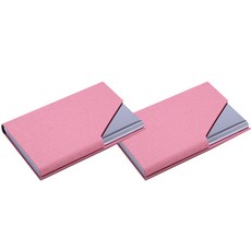민코 명함 카드 케이스 M711 2p, 핑크, 1단