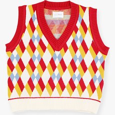 amareillael 兒童 Newtro 菱格紋背心