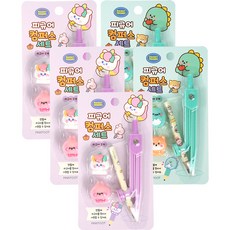 Pinkfoot 公仔造型圓規組2款隨機出貨, 5個