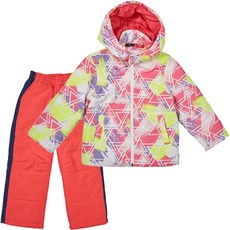 Efrider 兒童幾何撞色滑雪服上下套裝