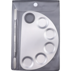 K-Lab 不銹鋼壓克力調色板大半圓鏡, 1個