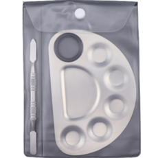 K-Lab 不銹鋼壓克力調色板小半圓鏡, 1個