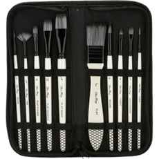 Verbon水彩畫筆套組10支白+灰, 1套, 10種