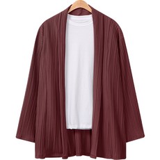 Raymon 男士 Labas 寬鬆版型 褶皺 開襟 針織外套