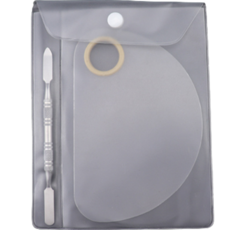 K-LAB 不銹鋼壓克力調色盤 小半圓壓克力, 1個