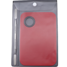 K-LAB 不鏽鋼壓克力調色盤 大方形 紅色, 1個