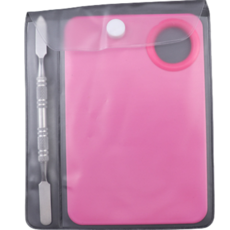 K-Lab 不鏽鋼壓克力調色盤 大方形 粉紅色, 1個