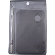 K-Lab 不銹鋼壓克力調色板大號方形黑色, 1個