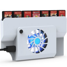 호후 DOBE 任天堂 Switch OLED 底座散熱風扇, 白色, 1個