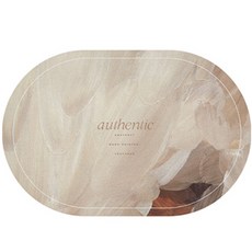 Witherhome 經典油畫吸水地墊, 灰色, 1個