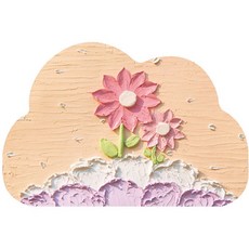 Wider Home 甜蜜雲朵花朵吸水地墊, 橘色