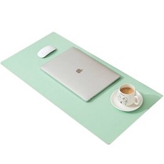 힐리오 가죽 데스크 패드 양면, 아쿠아 블루