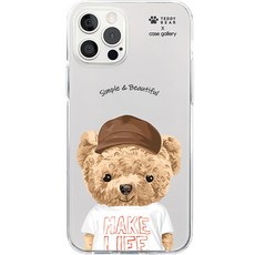 케이스갤러리 테디베어 투명젤리 휴대폰 케이스