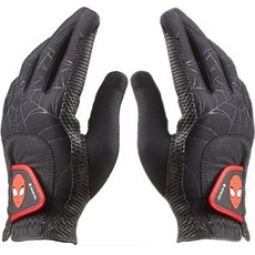 Volvik 女用漫威蜘蛛人萊卡高爾夫手套雙手組, 黑色