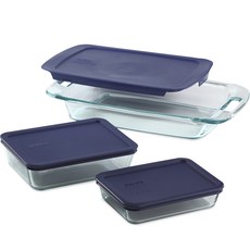 Corelle Brands 康寧餐具 Pyrex 耐熱玻璃保鮮盒組, 1組