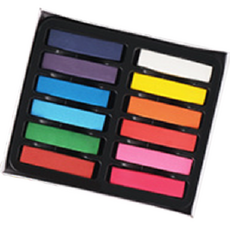生活白書 著色短粉彩棒, 12色, 1套