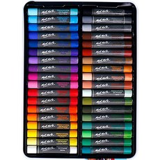 생활백서 오일 파스텔 철케이스, 36색, 1세트