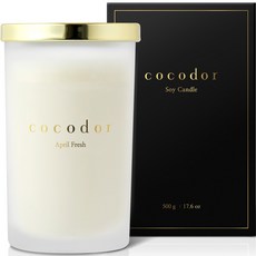 COCODOR 珂珂朵爾 大豆蠟燭 大罐, 四月清新, 500g, 1個