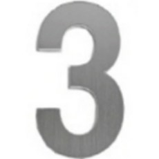 편스토어 스테인레스 번호 호실 안내판 7.5cm, 3, 1개