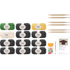 yarna Genius 長袖毛衣 S M DIY材料包, 1個, 715 深灰色