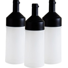 inbloom 黑色擠壓式油品調味醬瓶, 250ml, 3個