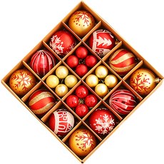 byfit 聖誕裝飾球 樹球 混搭, 金色