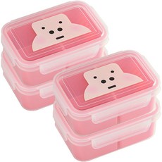 EASY&FREE 角色便当盒 915ml, Nankong粉色, 4個