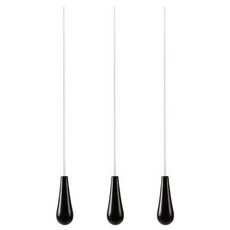 安藤彩柄38.5cm接力棒3p, 黑色的