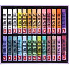 Doran 固體軟性迷你油畫棒 馬卡龍, 24色, 1個