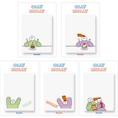 Monolike Ollimolli 著色描摹便利貼, 5個, 混和顏色