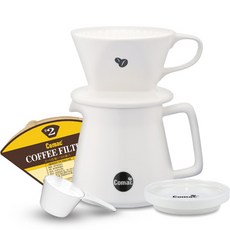 Comac 陶瓷濾泡咖啡壺組 DN11 600ml, 1組, 混色