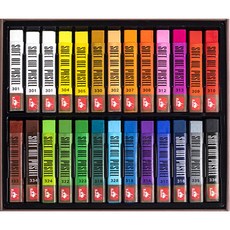 도란 고체 소프트 미니 오일 파스텔 블루 클래식, 24색, 1개