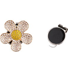 COLLYS GOLF 花朵高爾夫球標記夾組, 混合顏色, 1個