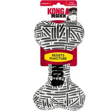 KONG Max Puppy Tug Play 吱吱玩具骨頭 SM, 1個, 單色