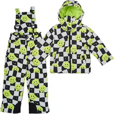 F-leader 兒童/青少年微笑吊帶滑雪服上下套裝