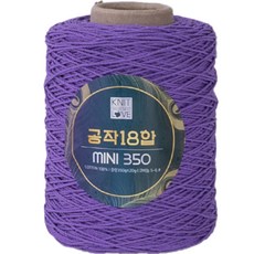공작표 순면 색사 18합 미니 350, 209바이올렛, 1개