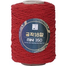 Gong-jak 18股MINI350棉質線, 232紅色, 1捲