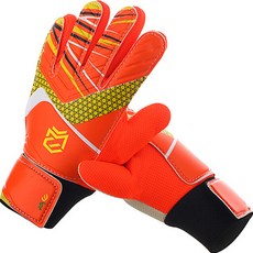 高抗震足球守門員手套 雙手穿戴, 橘色