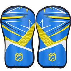 兩側足球護脛，強力減震, 藍色