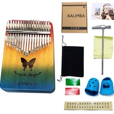 富貴鴨Kalimba 17級蝴蝶套餐彩虹