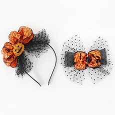 chenny bongbong 女童萬聖節蜘蛛女孩髮飾組