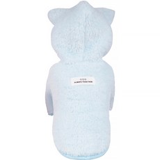 PASTEL PET 寵物立體耳朵連帽刷毛外套, 藍色