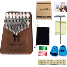 Richidok拇指琴 17音階 蝴蝶組 棕色