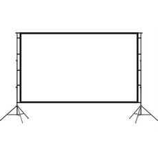 Joely 戶外露營便攜式光束屏幕 295 x 148 厘米 + 支架套組, 100英寸, 16:9, (221*125cm)
